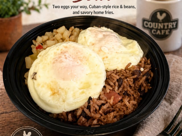 Cuban Country Breakfast.