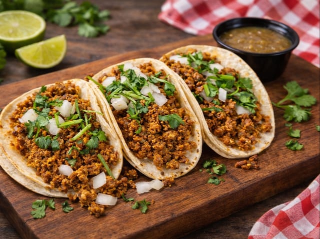 3 Street Tacos (Chorizo).