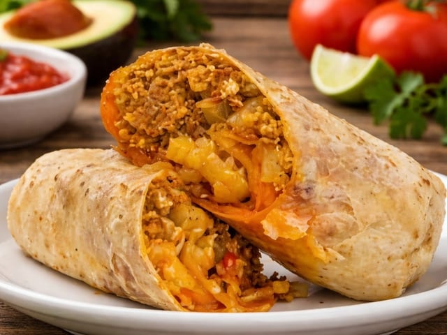 Chorizo Breakfast Burrito.