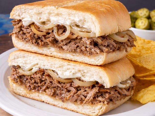 Mammitas Cuban Pulled Pork Sandwich.